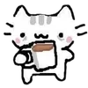 😣 Эмодзи «🫶 Набор эмоджи с белым котиком» для Telegram