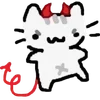 😈 Эмодзи «🫶 Набор эмоджи с белым котиком» для Telegram