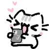 😙 Эмодзи «🫶 Набор эмоджи с белым котиком» для Telegram