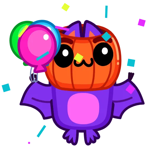 🥳 Стикер «Batty Boo» для Telegram