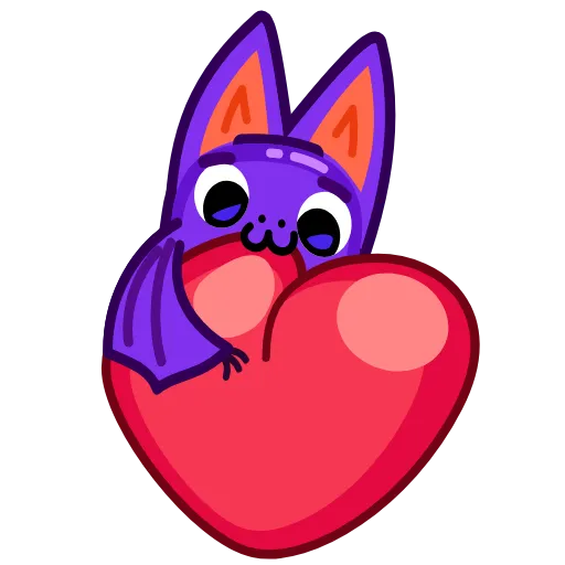 😘 Стикер «Batty Boo» для Telegram