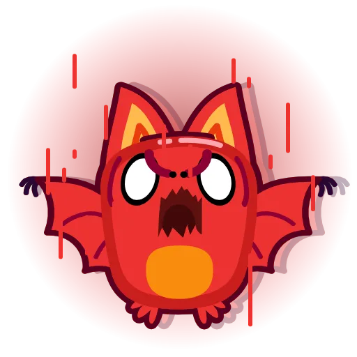 😡 Стикер «Batty Boo» для Telegram