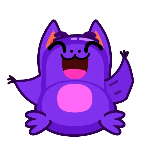 Стикерпак Batty Boo для Telegram — скачать