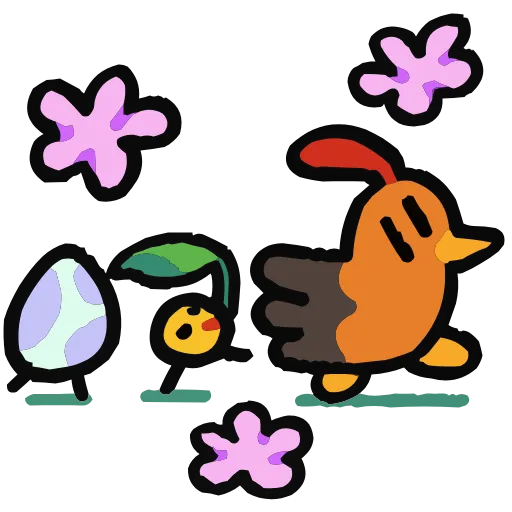 🐓 Эмодзи «Набор эмоджи с Кури БокБок из ВК в качестве» для Telegram