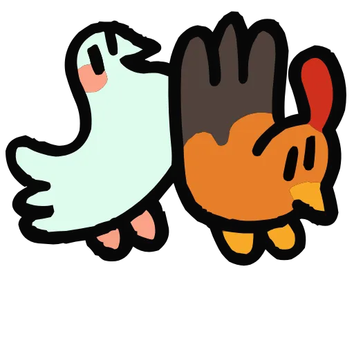 🐓 Эмодзи «Набор эмоджи с Кури БокБок из ВК в качестве» для Telegram