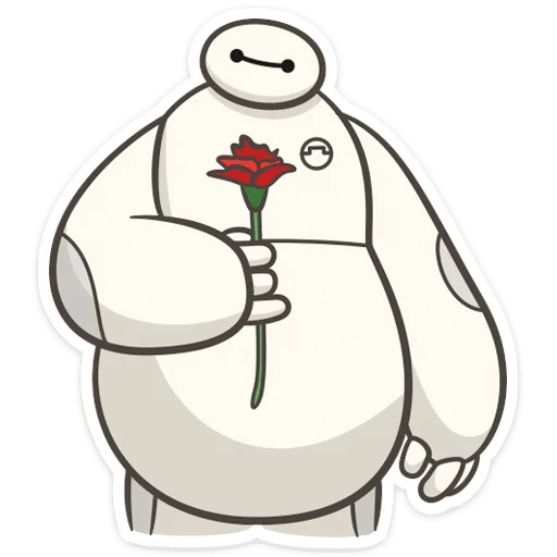 🌹 Стикер «Бэймакс» для Telegram