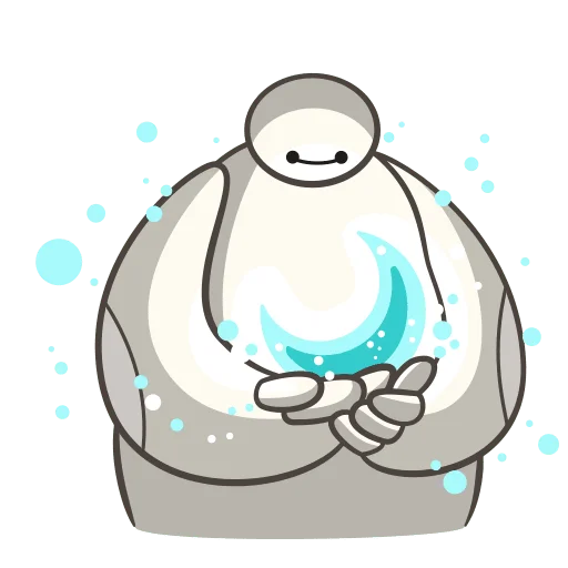 🌌 Стикер «Бэймакс Без Текста» для Telegram