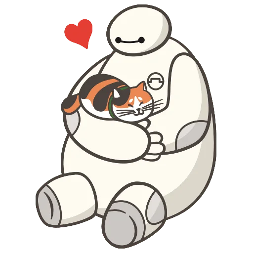 🤗 Стикер «Бэймакс Без Текста» для Telegram