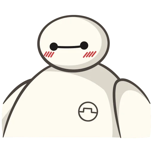 ☺️ Стикер «Бэймакс Без Текста» для Telegram