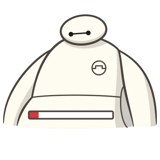 🫥 Стикер «Бэймакс Без Текста» для Telegram