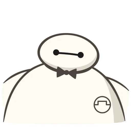 🤵 Стикер «Бэймакс Без Текста» для Telegram