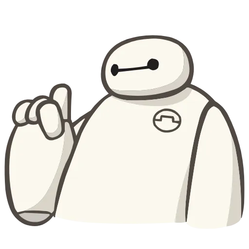 ☝️ Эмодзи «Бэймакс» для Telegram