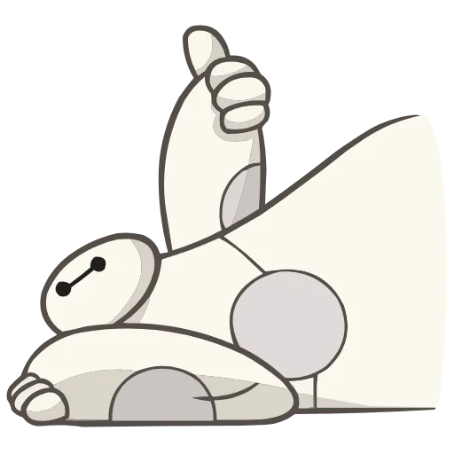 👍 Эмодзи «Бэймакс» для Telegram