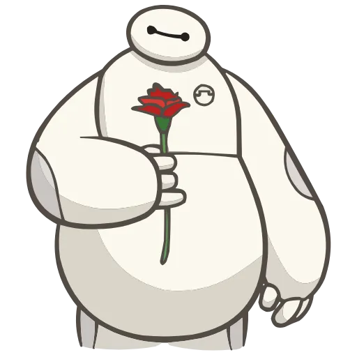 🌹 Эмодзи «Бэймакс» для Telegram