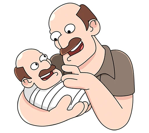 🫃 Стикер «Базовый Батя без надписей» для Telegram