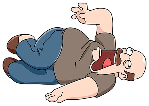 😵 Стикер «Базовый Батя без надписей» для Telegram