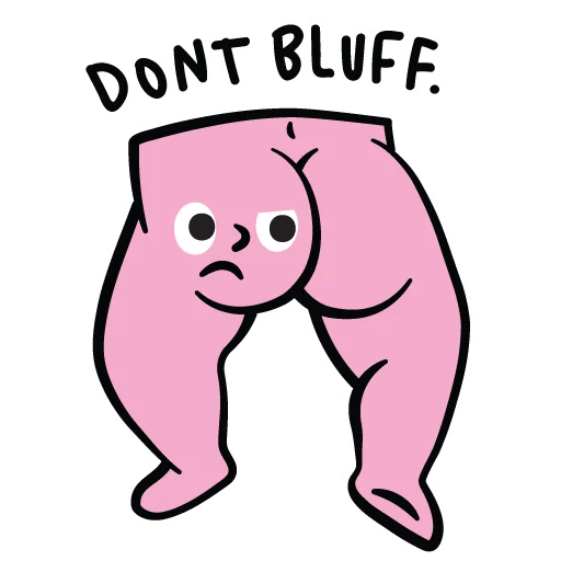 🤨 Стикер «Bbbbbbbbutt» для Telegram