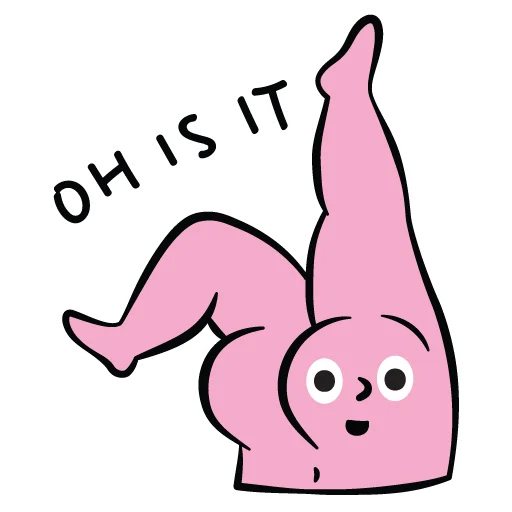 😏 Стикер «Bbbbbbbbutt» для Telegram