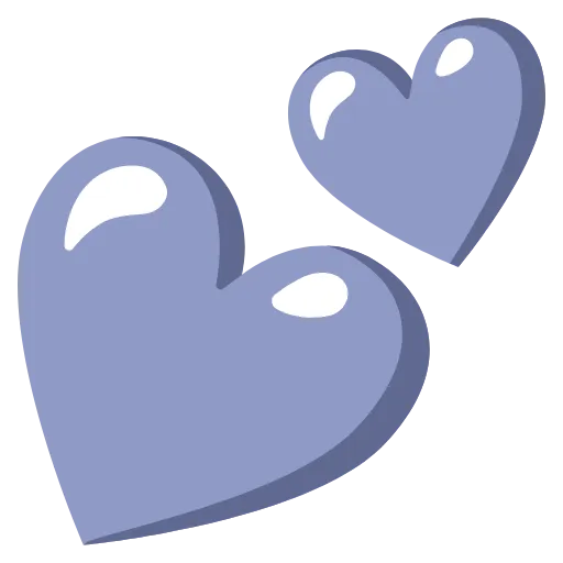 💞 Эмодзи «Фиолетовые векторные буквы и иконки» для Telegram
