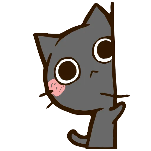 🫥 Эмодзи «Black Cat» для Telegram