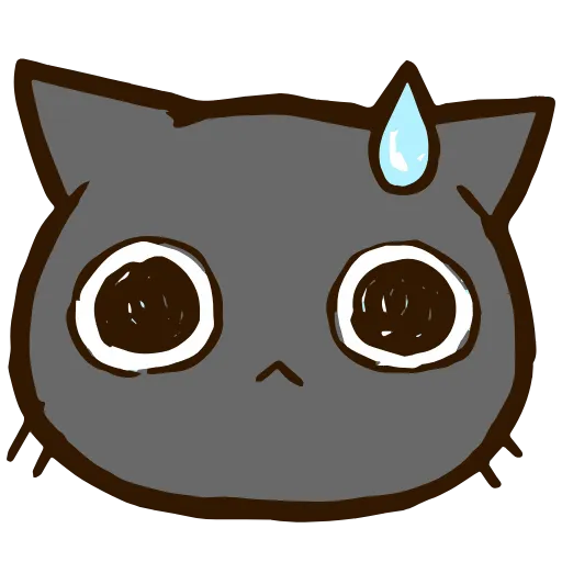😥 Эмодзи «Black Cat» для Telegram