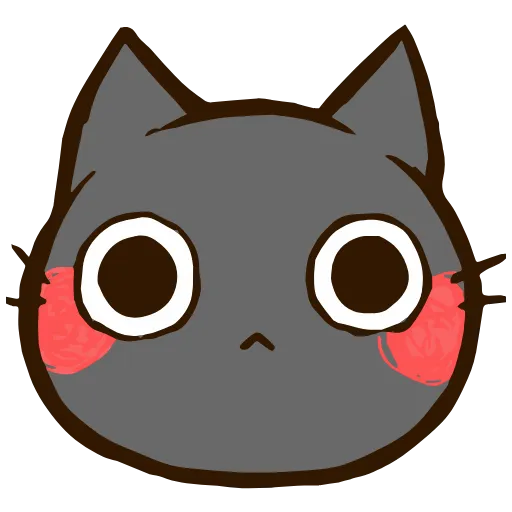 😳 Эмодзи «Black Cat» для Telegram
