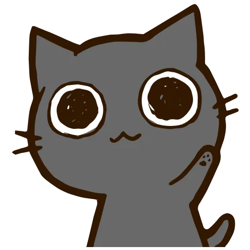 🤚 Эмодзи «Black Cat» для Telegram
