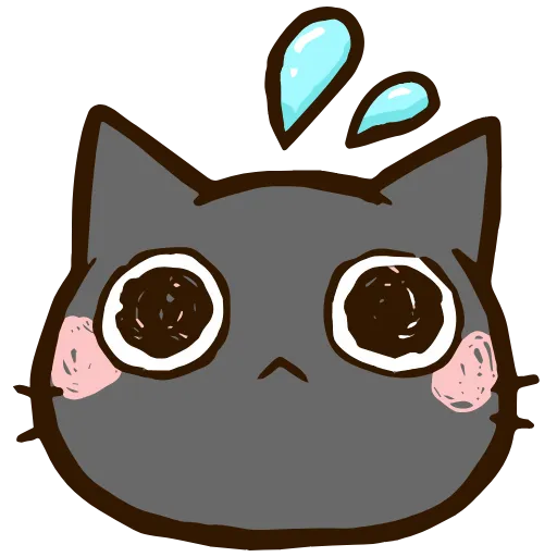 😳 Эмодзи «Black Cat» для Telegram