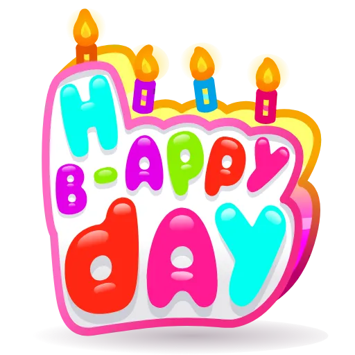 Стикерпак BDay Candle для Telegram — скачать