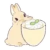 🐰 Эмодзи «🐰Rabbit and food» для Telegram