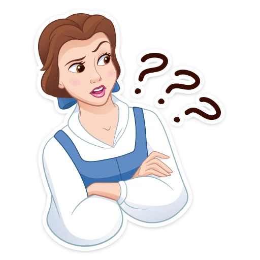 ❓ Стикер «Красавица и Чудовище» для Telegram