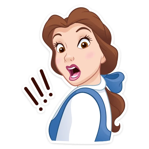 😳 Стикер «Красавица и Чудовище» для Telegram