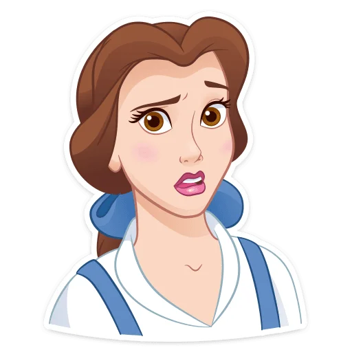 😯 Стикер «Красавица и Чудовище» для Telegram