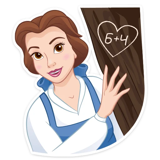 ❤️ Стикер «Красавица и Чудовище» для Telegram