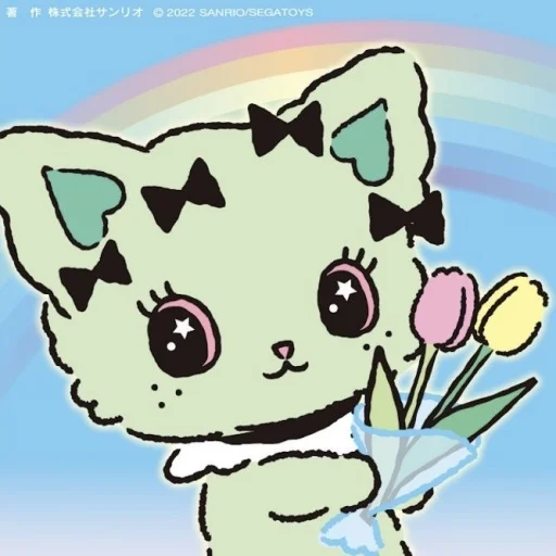 🌷 Стикер «Beatcats Sanrio» для Telegram