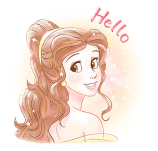 Стикерпак Beauty and the Beast (Romantic) для Telegram — скачать