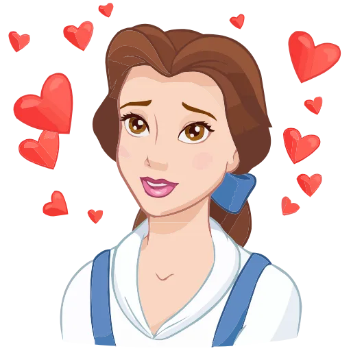 🥰 Эмодзи «Красавица и Чудовище» для Telegram