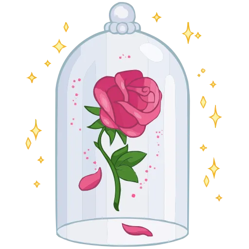 🌹 Эмодзи «Красавица и Чудовище» для Telegram