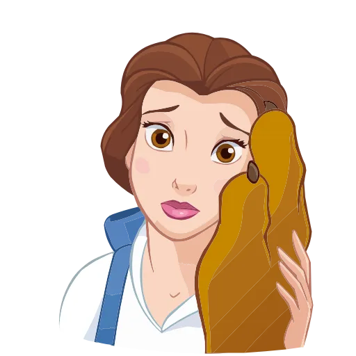 😔 Эмодзи «Красавица и Чудовище» для Telegram