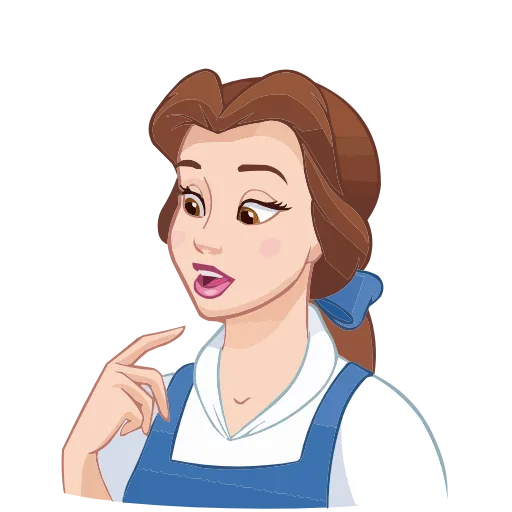 🤔 Эмодзи «Красавица и Чудовище» для Telegram