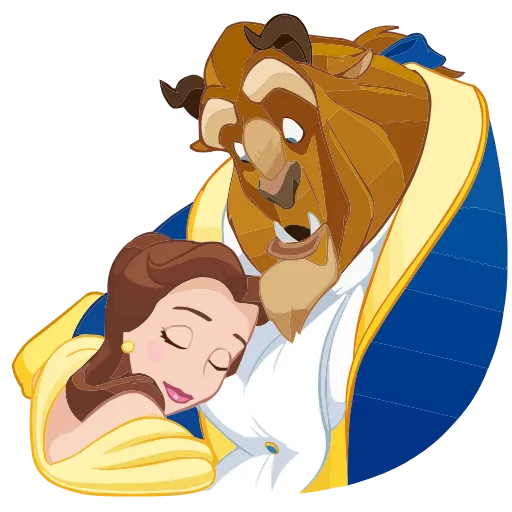 😌 Эмодзи «Красавица и Чудовище» для Telegram