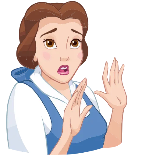 🙅‍♀️ Эмодзи «Красавица и Чудовище» для Telegram
