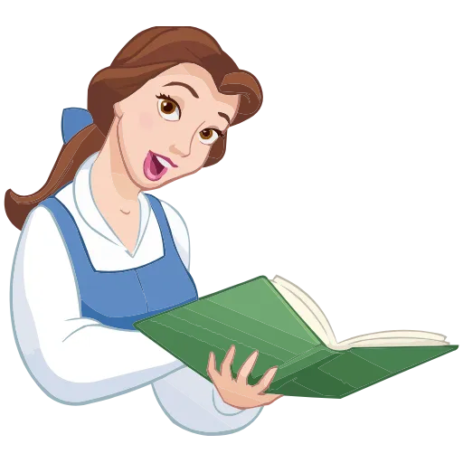 📗 Эмодзи «Красавица и Чудовище» для Telegram