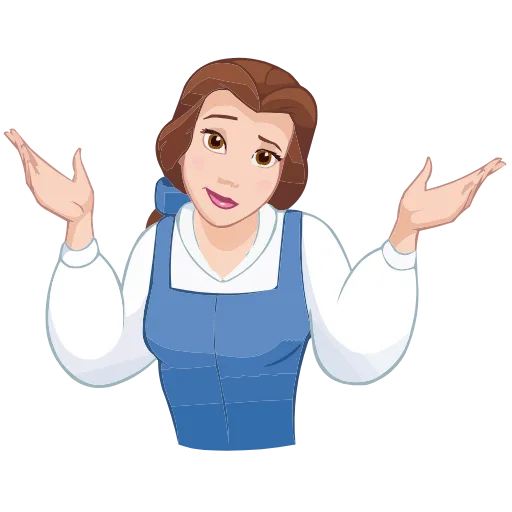 🤷‍♀️ Эмодзи «Красавица и Чудовище» для Telegram