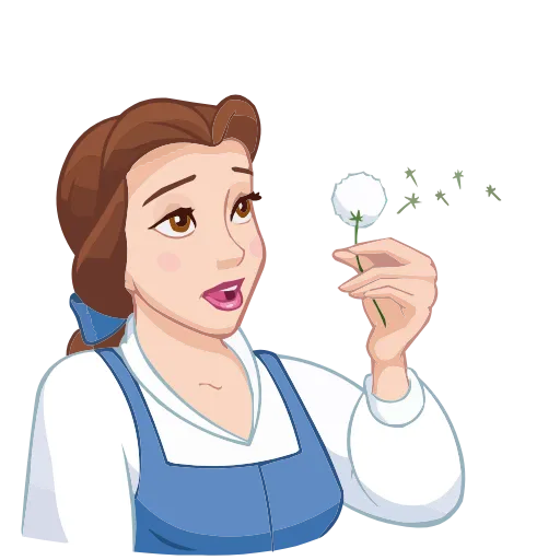 🏵 Эмодзи «Красавица и Чудовище» для Telegram