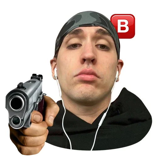 🔫 Стикер «edolaga» для Telegram
