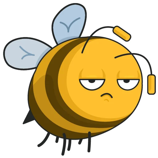 Стикерпак Bee Bob для Telegram — скачать