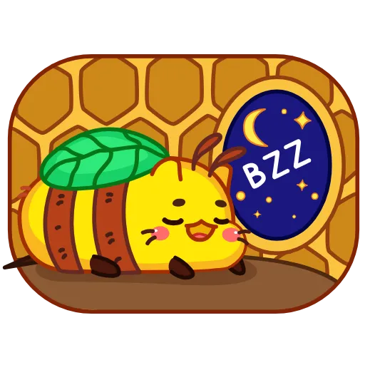 😴 Стикер «Пчелокот» для Telegram