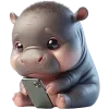 🥺 Эмодзи «Бегемотик» для Telegram