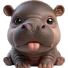 😛 Эмодзи «Бегемотик» для Telegram